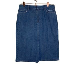 Gap Jeans Light Vtg. Wash Midi Denim Jeans Skirt